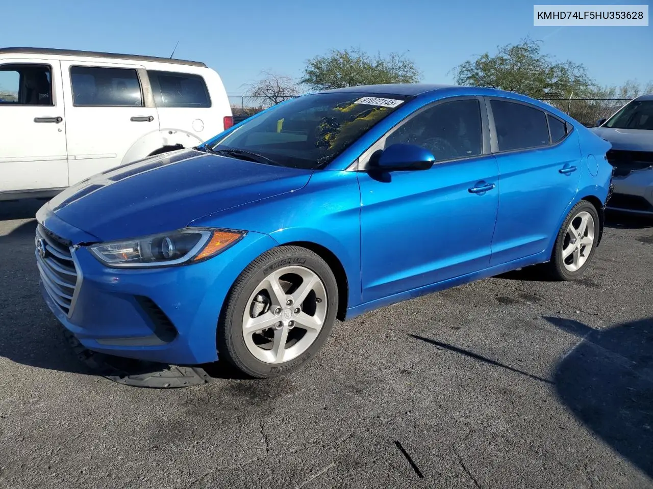 KMHD74LF5HU353628 2017 Hyundai Elantra Se