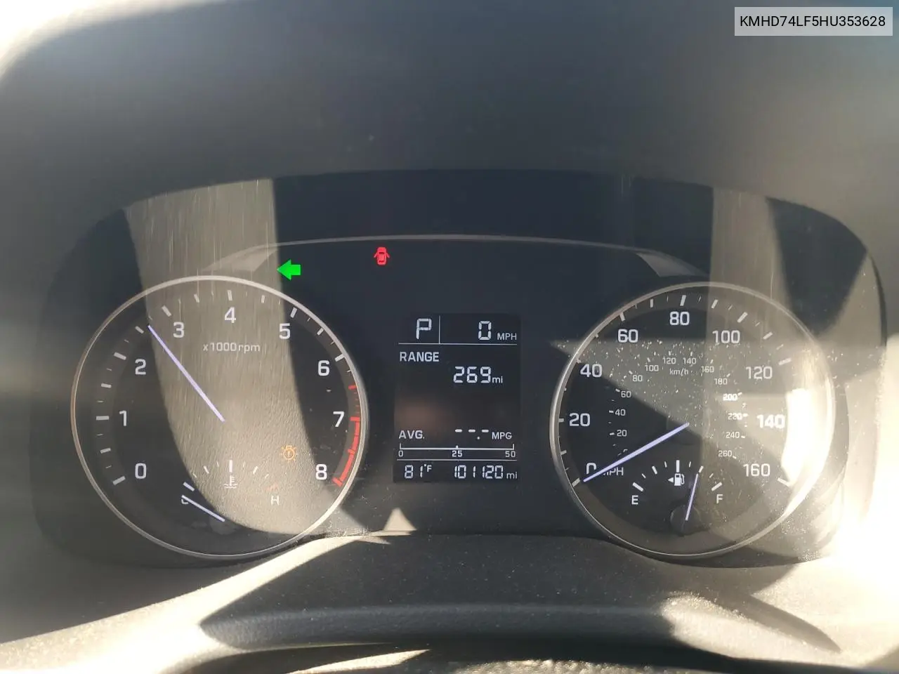 KMHD74LF5HU353628 2017 Hyundai Elantra Se
