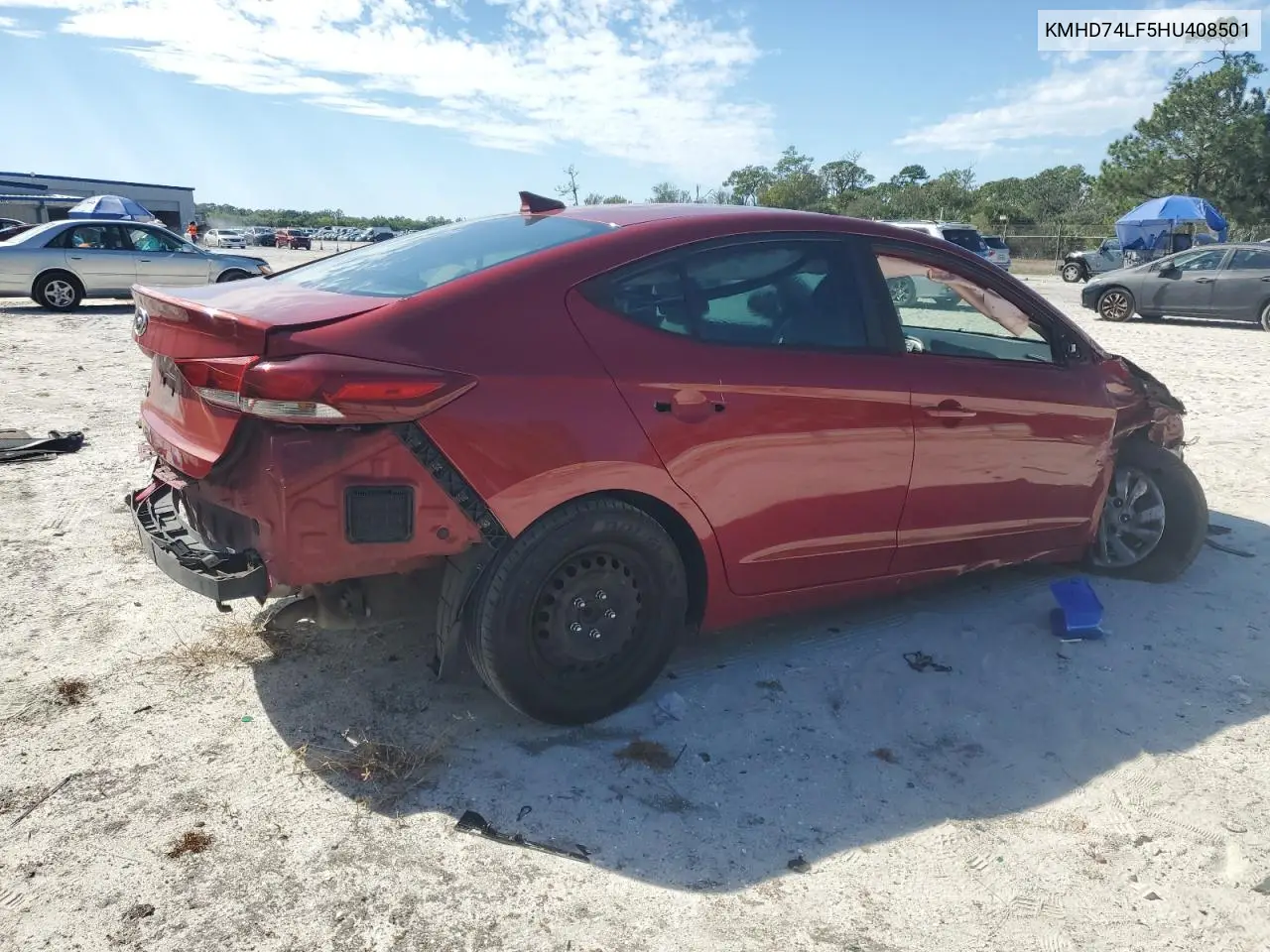 KMHD74LF5HU408501 2017 Hyundai Elantra Se