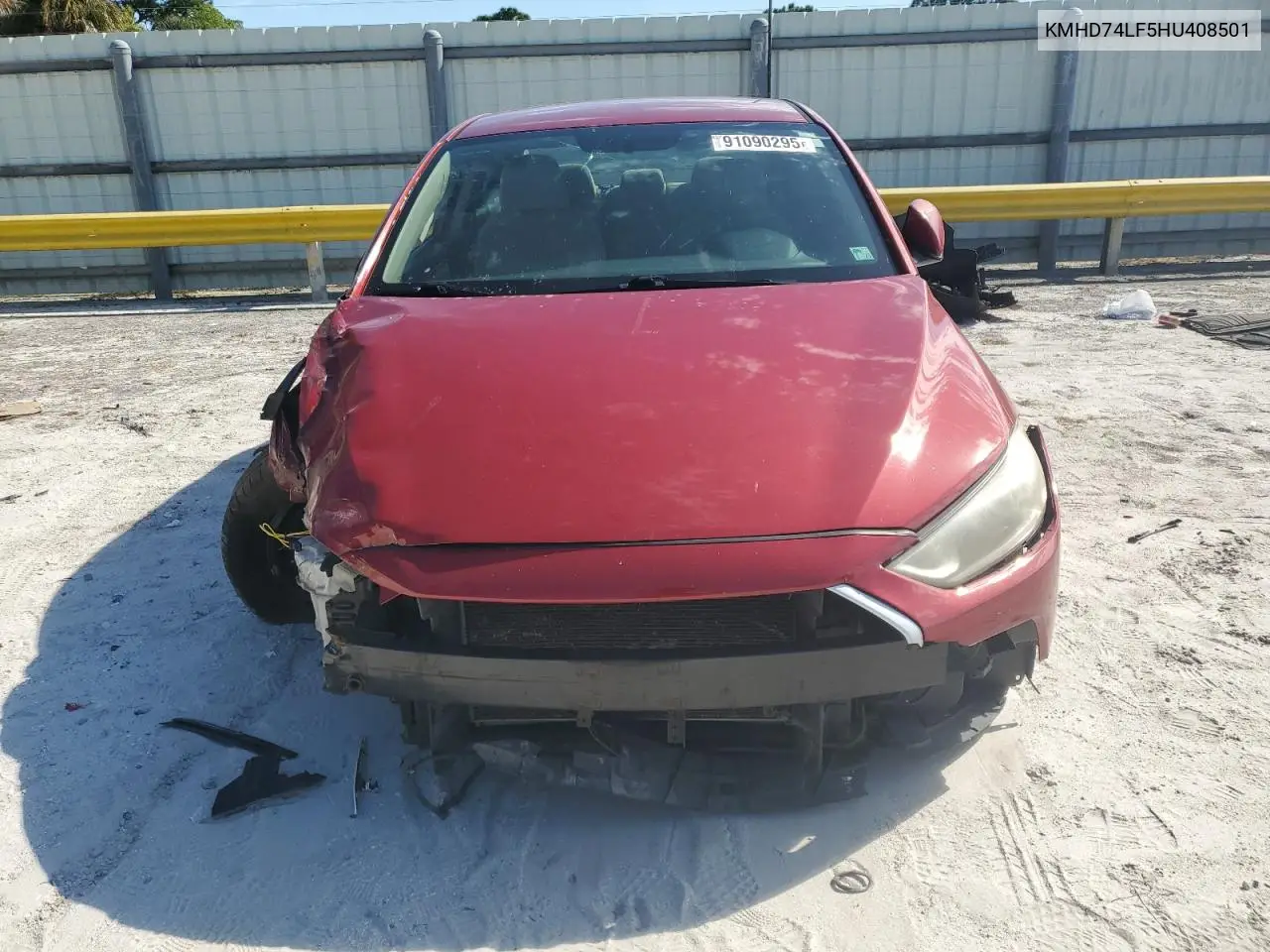 KMHD74LF5HU408501 2017 Hyundai Elantra Se