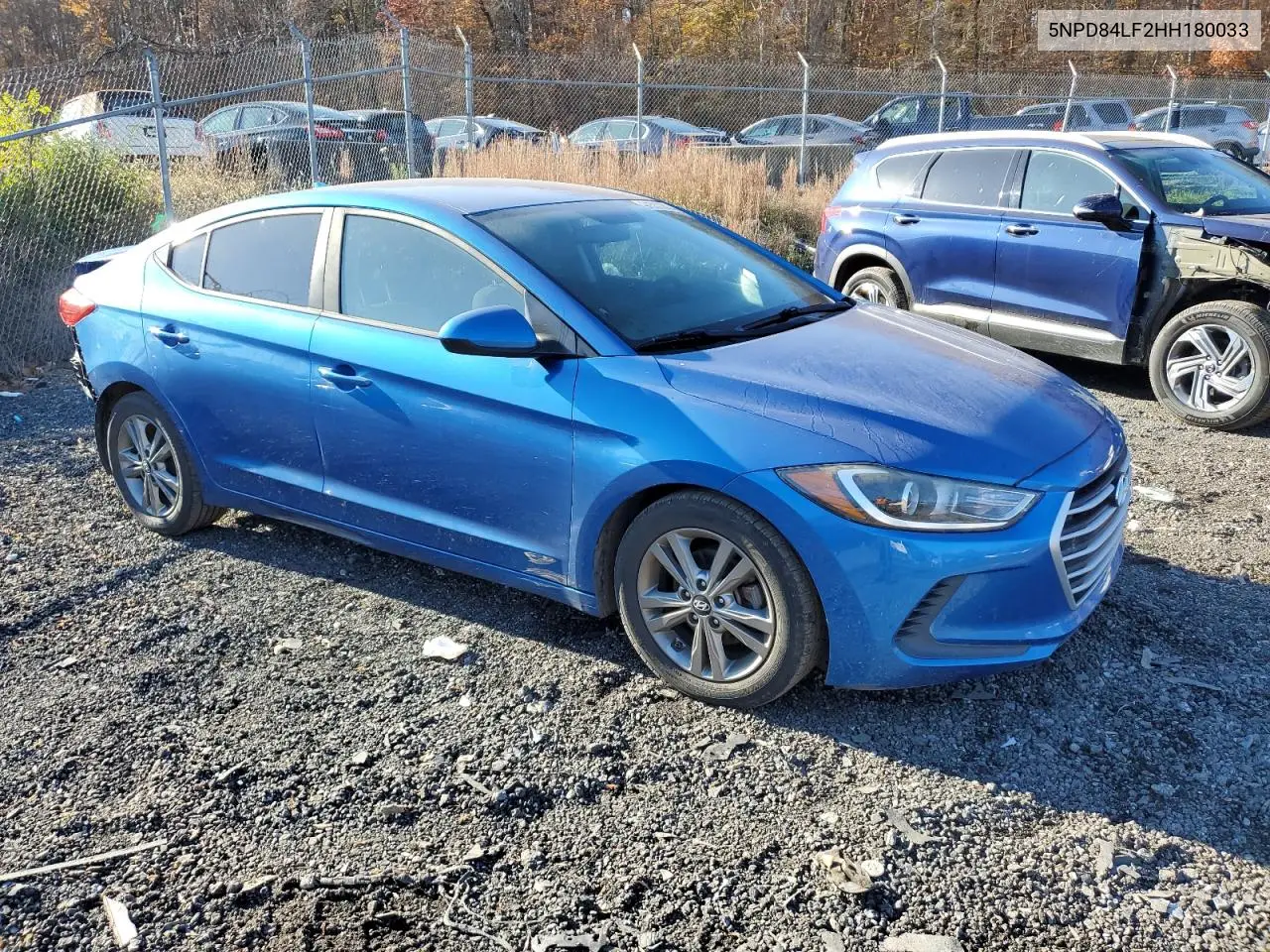 5NPD84LF2HH180033 2017 Hyundai Elantra Se