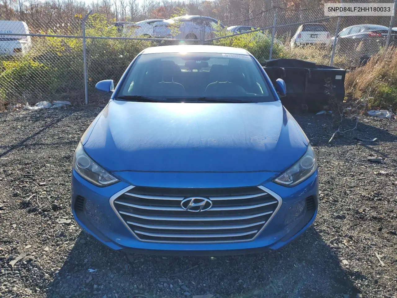 5NPD84LF2HH180033 2017 Hyundai Elantra Se