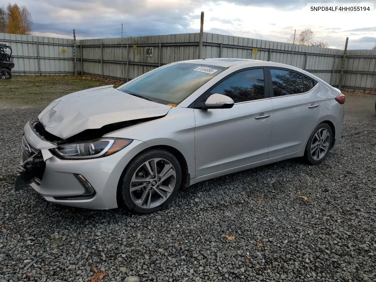 5NPD84LF4HH055194 2017 Hyundai Elantra Se