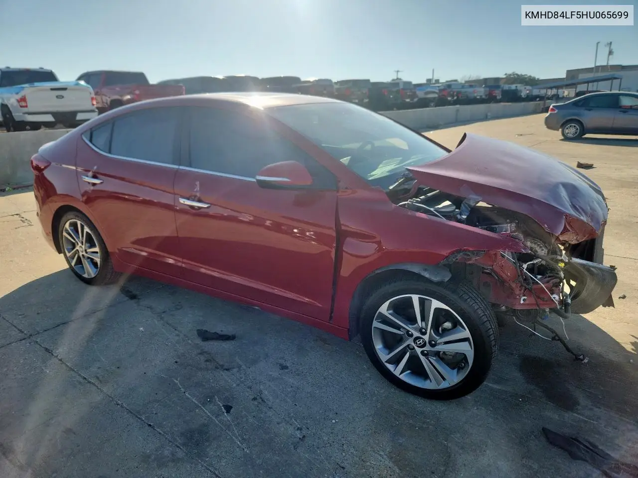 KMHD84LF5HU065699 2017 Hyundai Elantra Se