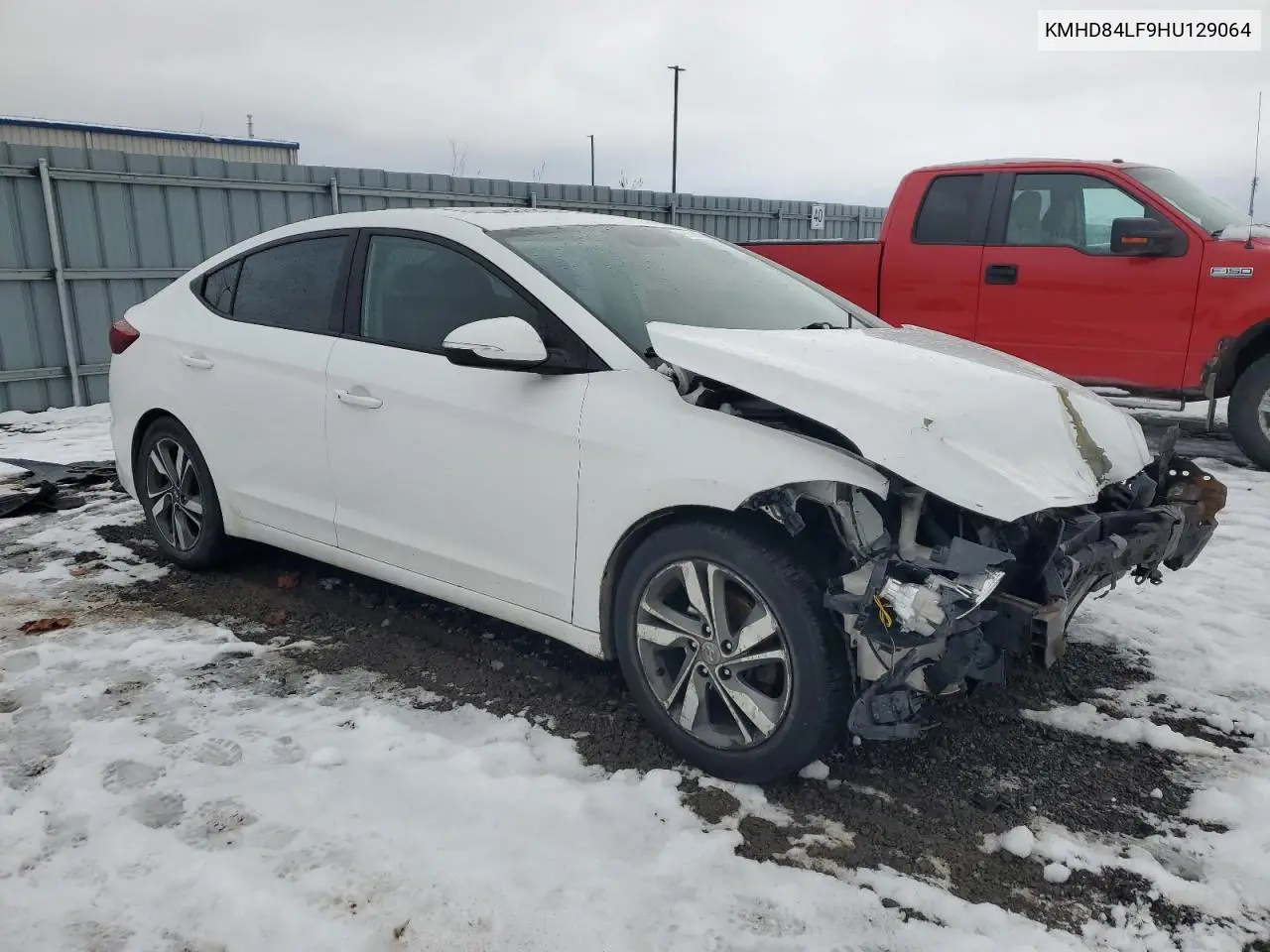 KMHD84LF9HU129064 2017 Hyundai Elantra Se