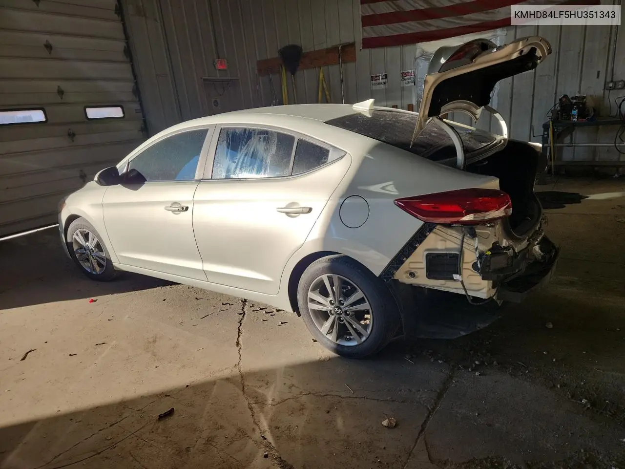 KMHD84LF5HU351343 2017 Hyundai Elantra Se