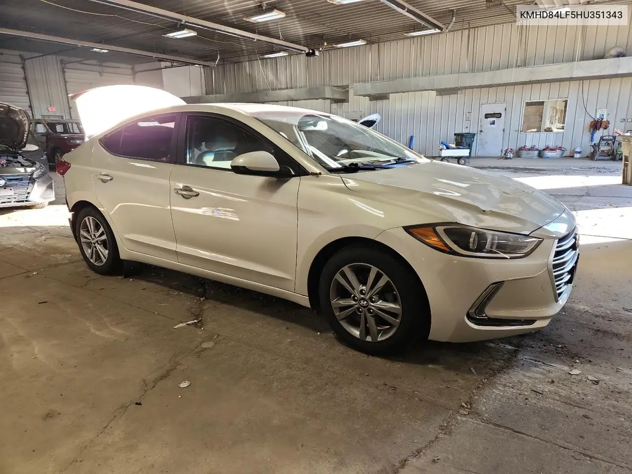 KMHD84LF5HU351343 2017 Hyundai Elantra Se