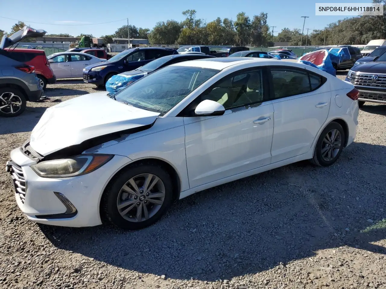 5NPD84LF6HH118814 2017 Hyundai Elantra Se