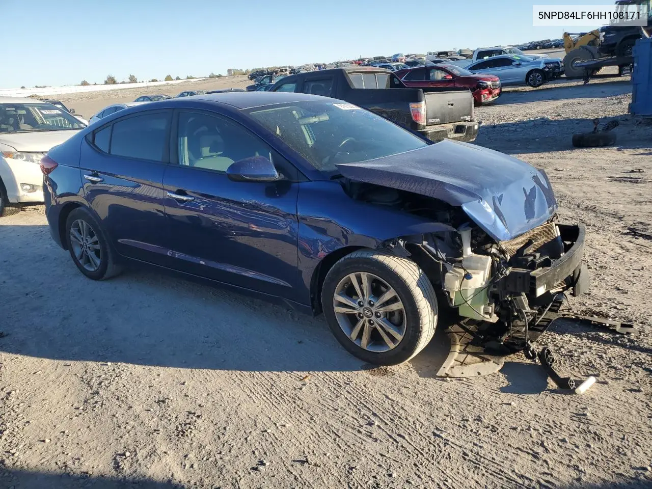 5NPD84LF6HH108171 2017 Hyundai Elantra Se