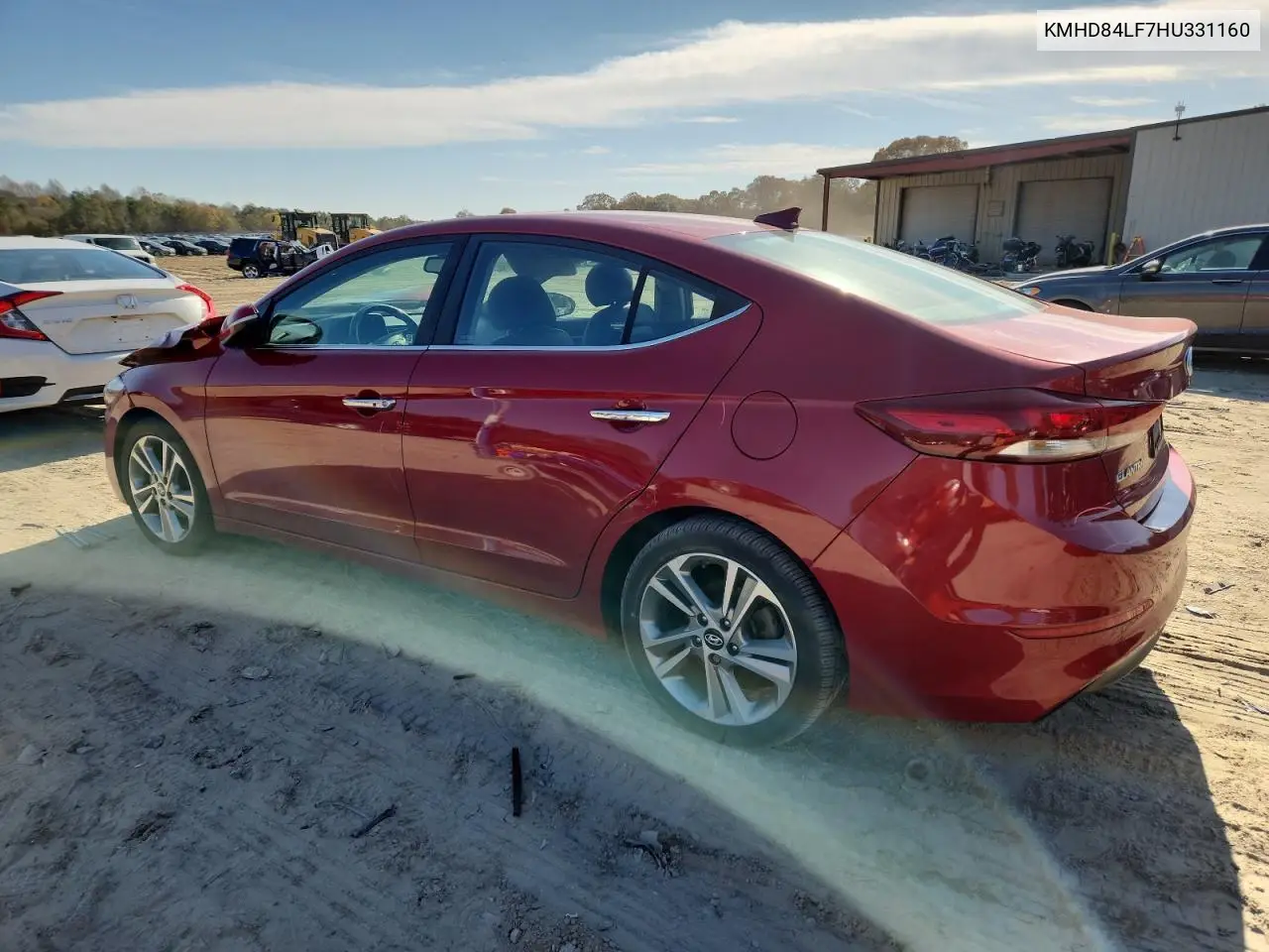 KMHD84LF7HU331160 2017 Hyundai Elantra Se