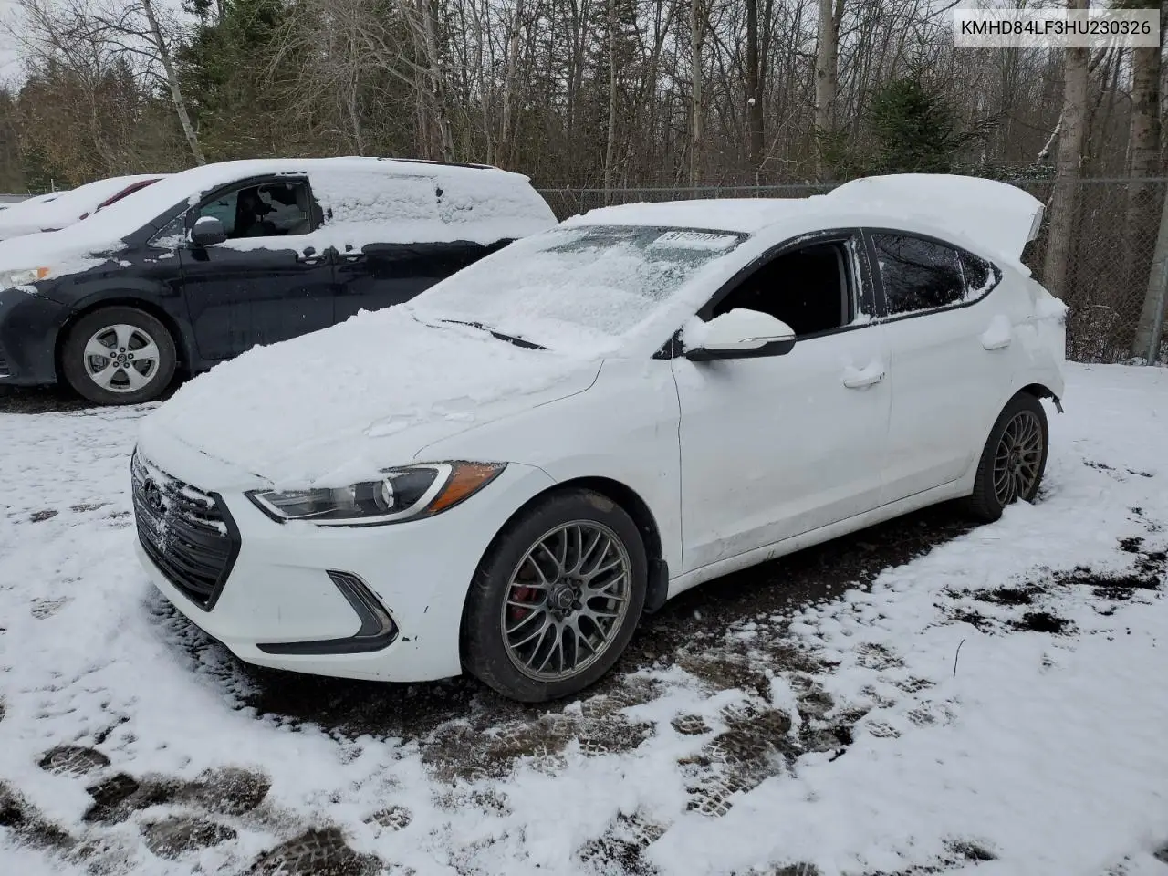 KMHD84LF3HU230326 2017 Hyundai Elantra Se
