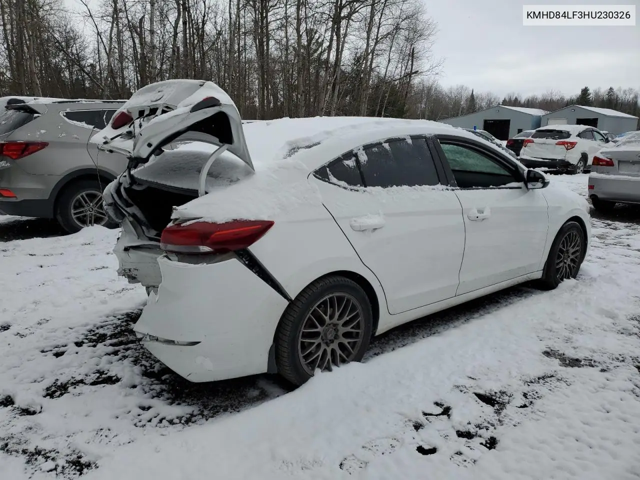 KMHD84LF3HU230326 2017 Hyundai Elantra Se