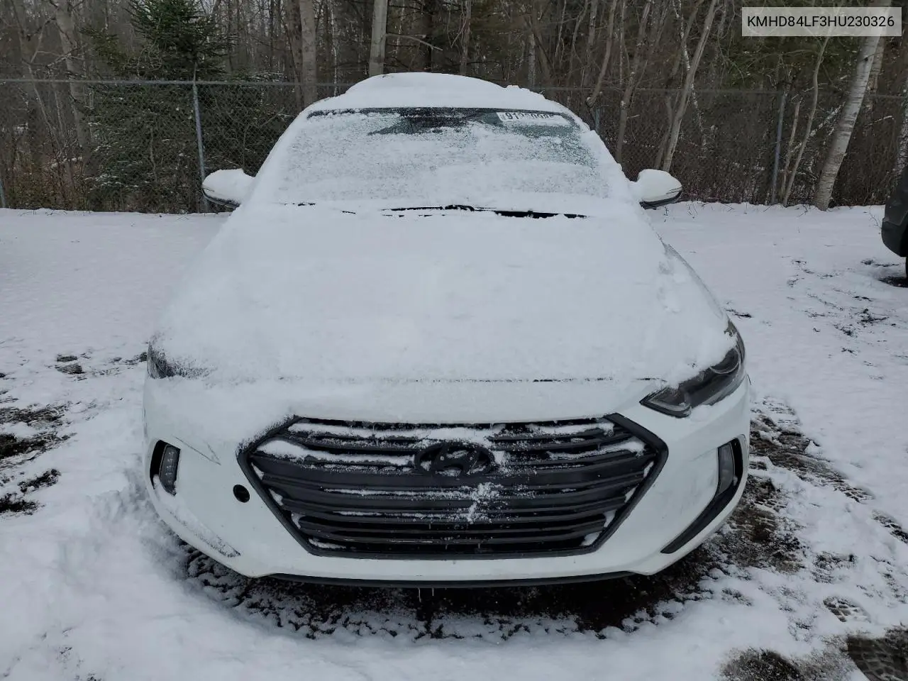 KMHD84LF3HU230326 2017 Hyundai Elantra Se