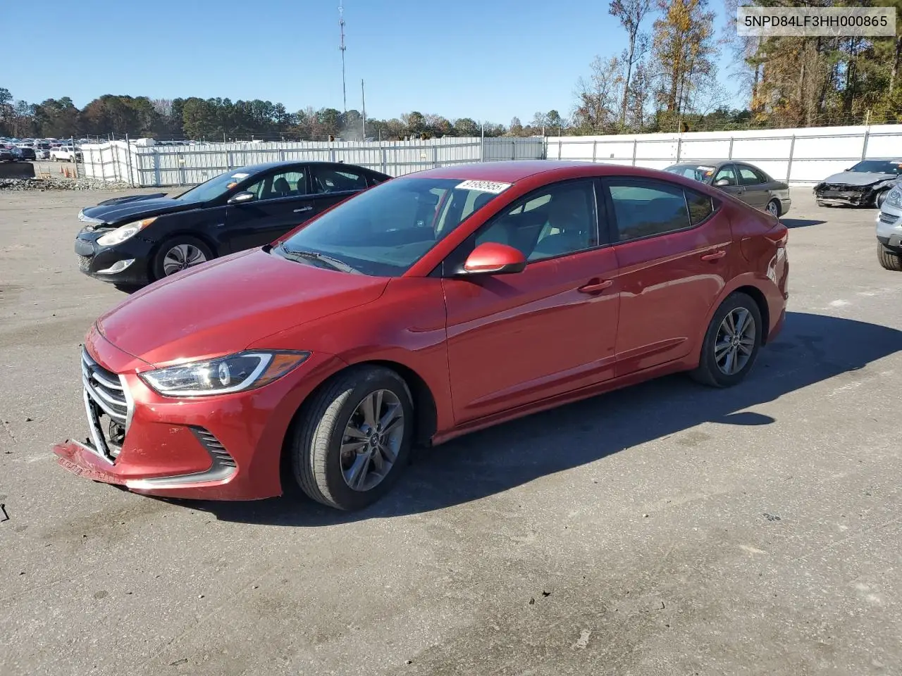 5NPD84LF3HH000865 2017 Hyundai Elantra Se