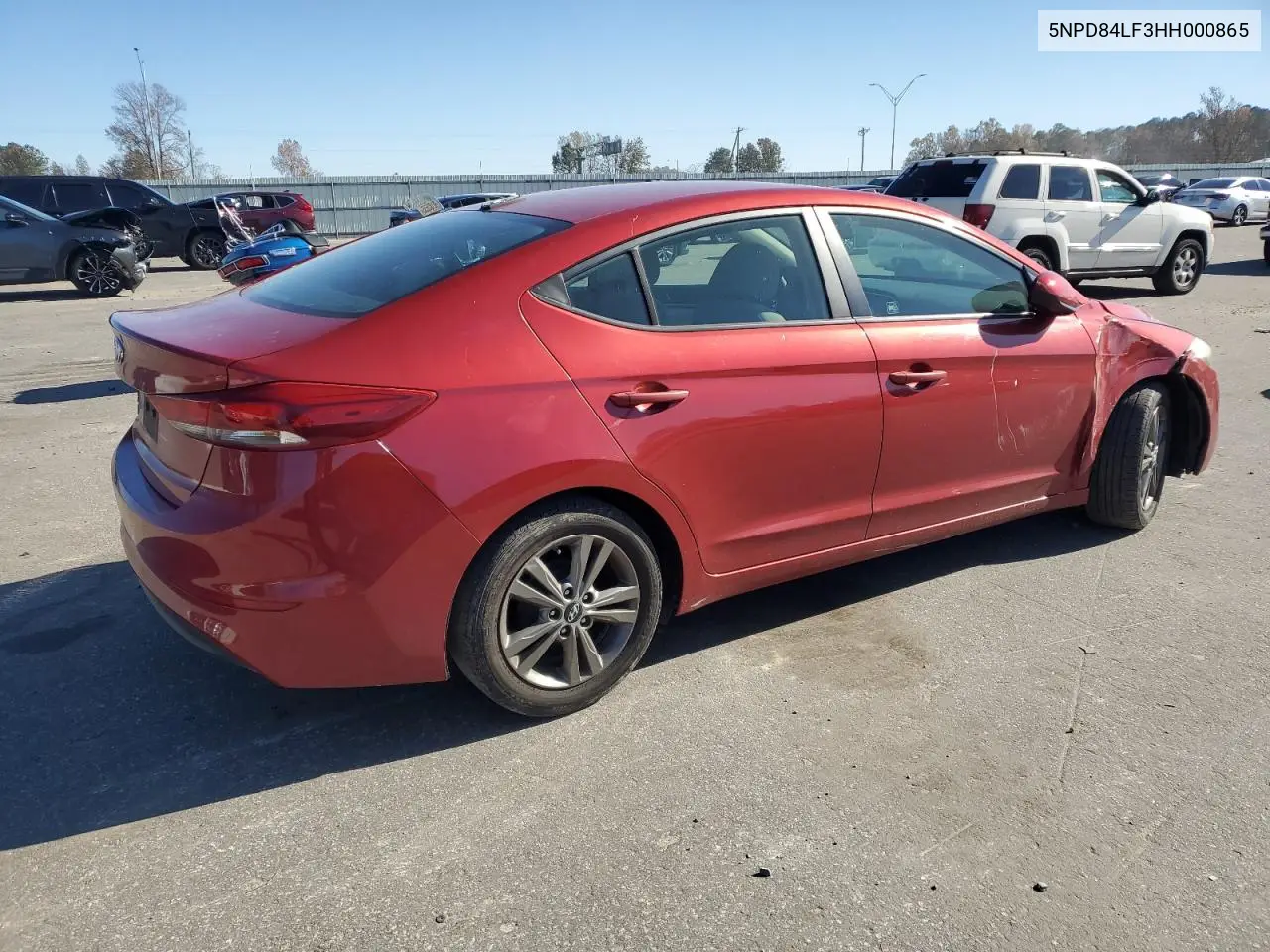 5NPD84LF3HH000865 2017 Hyundai Elantra Se