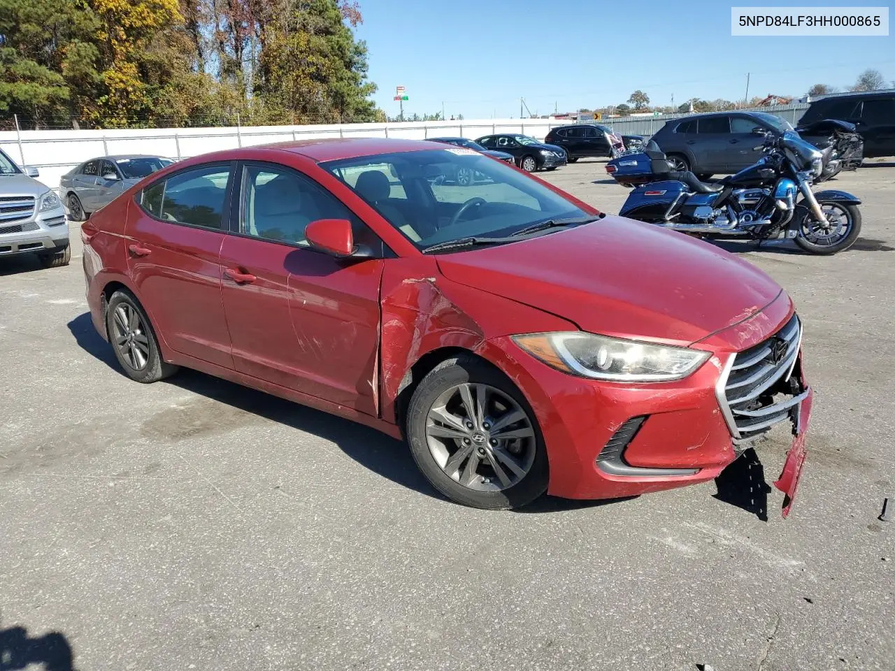 5NPD84LF3HH000865 2017 Hyundai Elantra Se