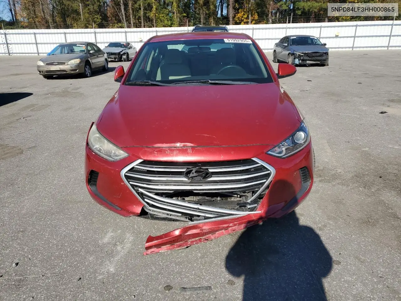 5NPD84LF3HH000865 2017 Hyundai Elantra Se