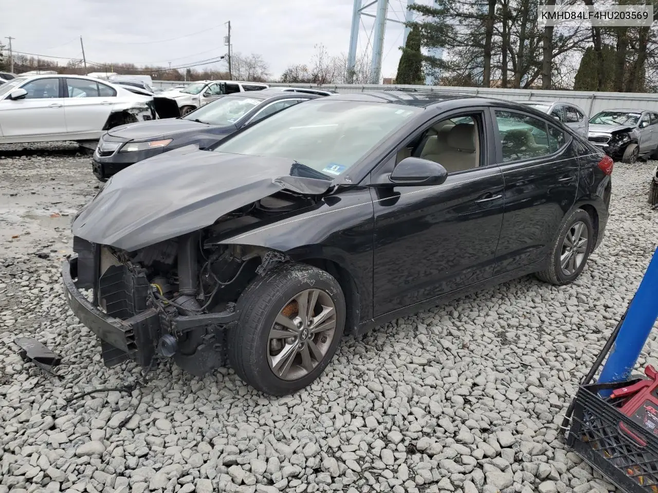 KMHD84LF4HU203569 2017 Hyundai Elantra Se