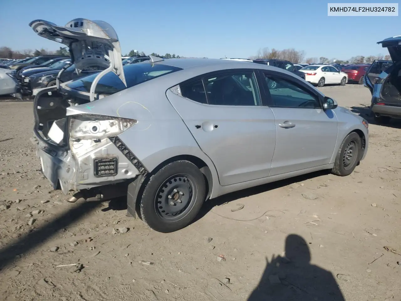 KMHD74LF2HU324782 2017 Hyundai Elantra Se