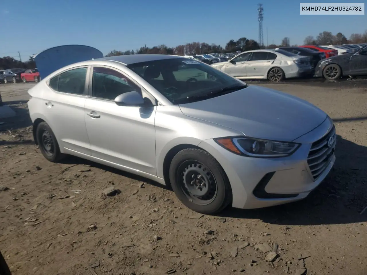 KMHD74LF2HU324782 2017 Hyundai Elantra Se