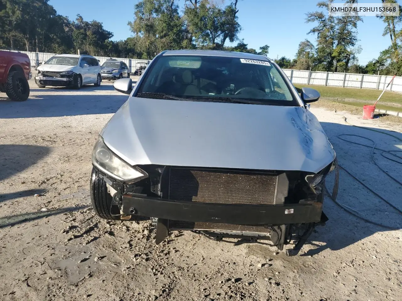 KMHD74LF3HU153668 2017 Hyundai Elantra Se