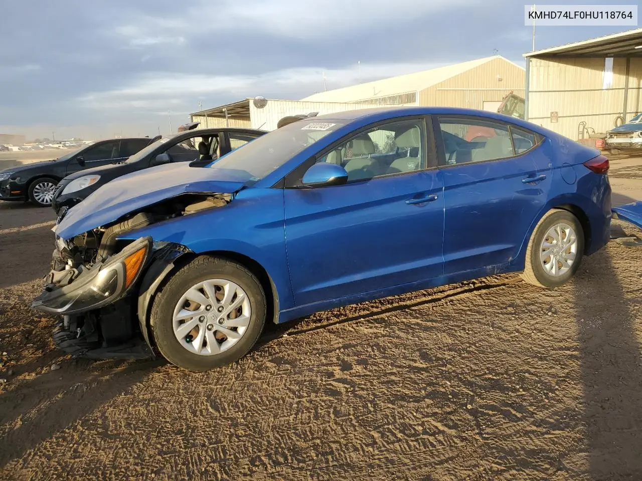 KMHD74LF0HU118764 2017 Hyundai Elantra Se