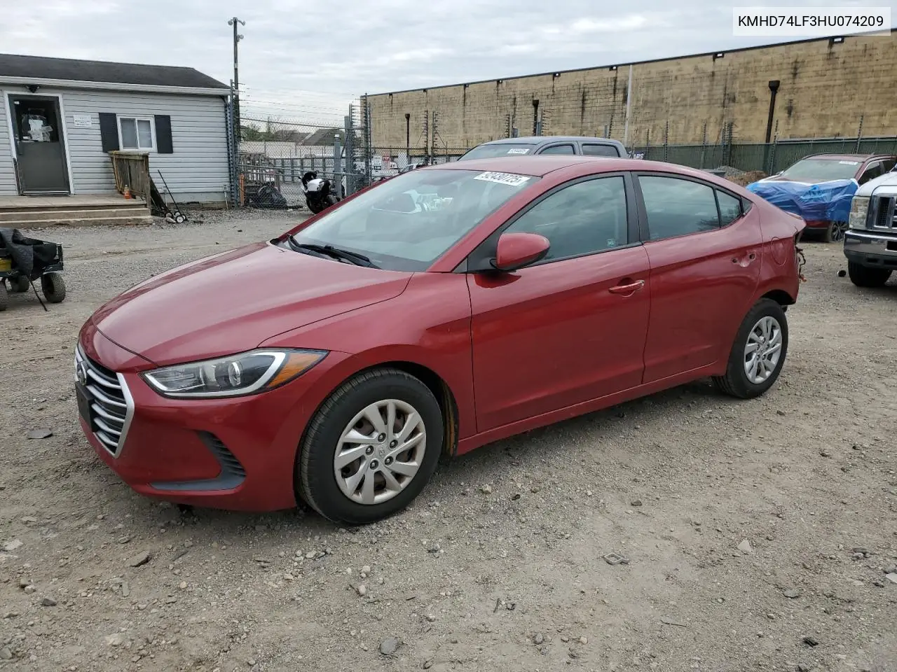 KMHD74LF3HU074209 2017 Hyundai Elantra Se