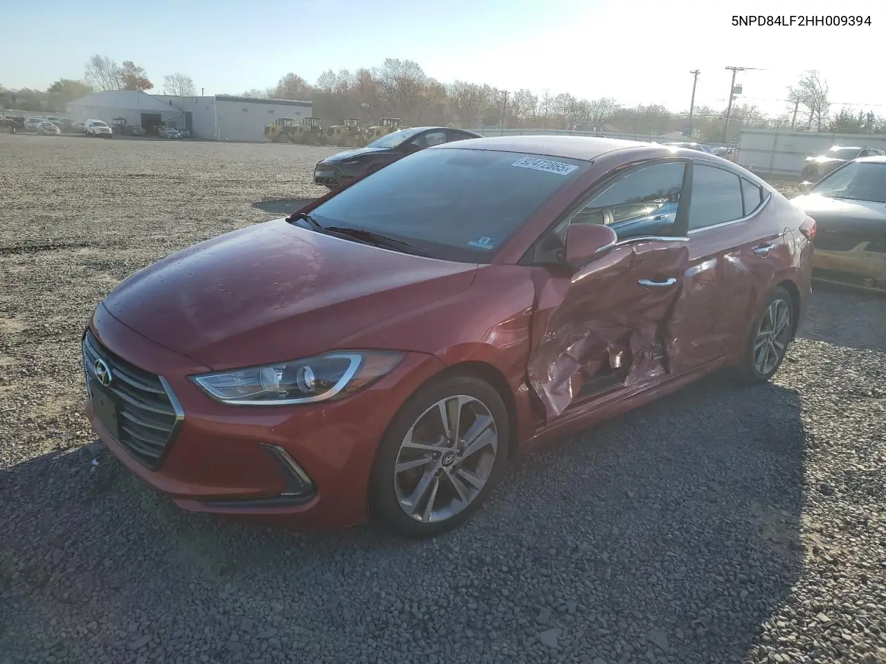5NPD84LF2HH009394 2017 Hyundai Elantra Se