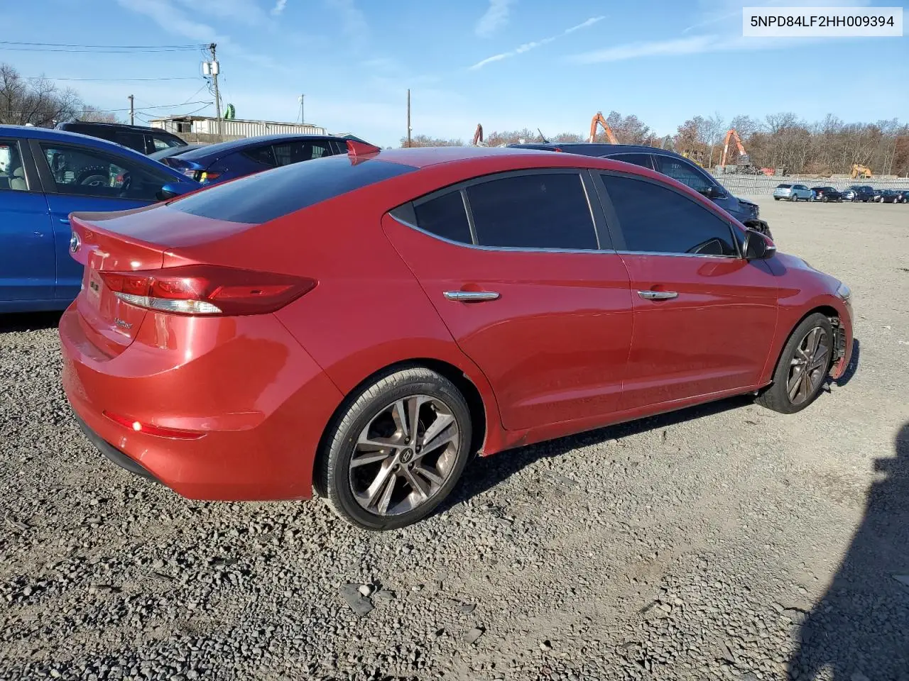 5NPD84LF2HH009394 2017 Hyundai Elantra Se