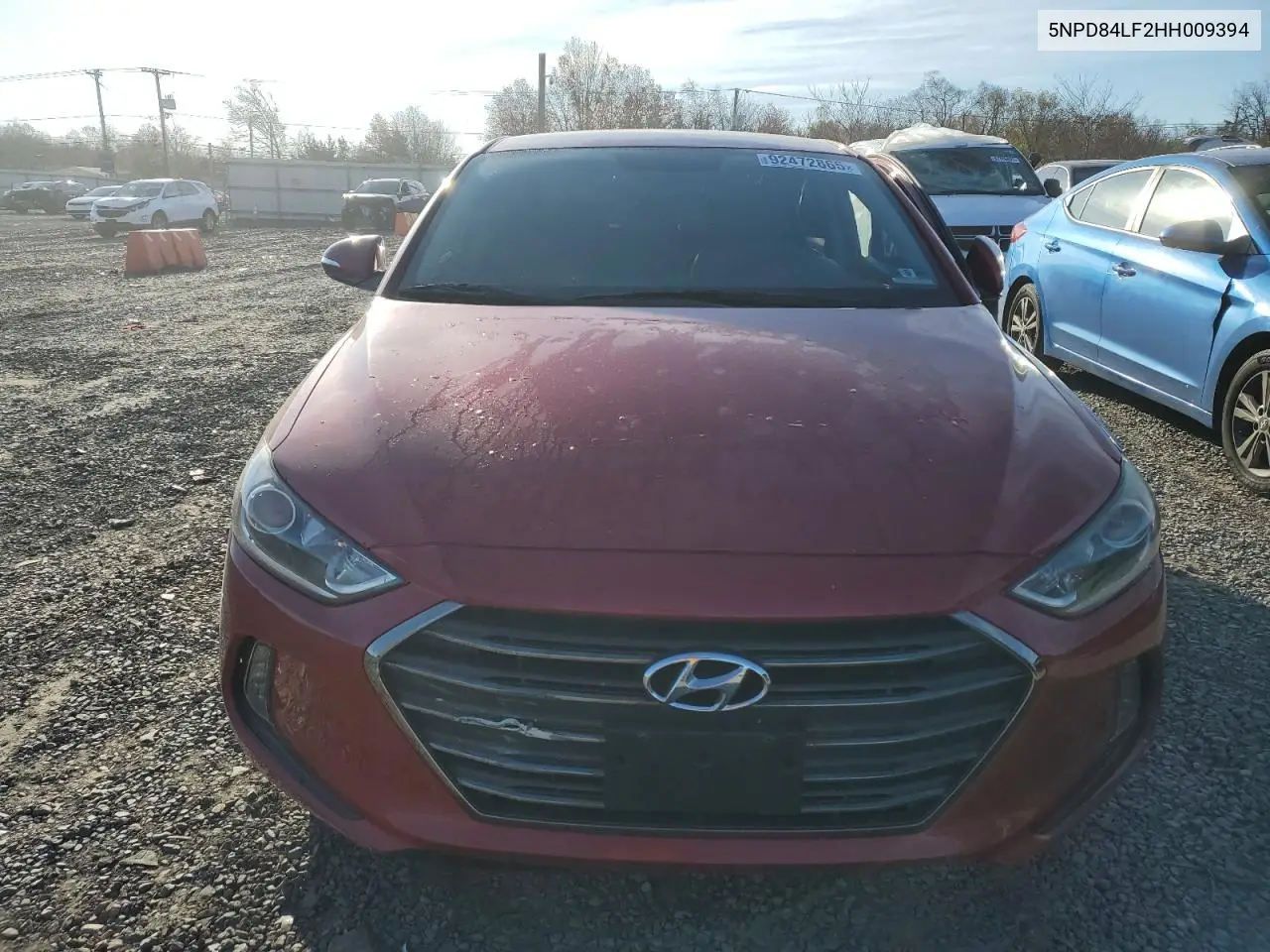 5NPD84LF2HH009394 2017 Hyundai Elantra Se