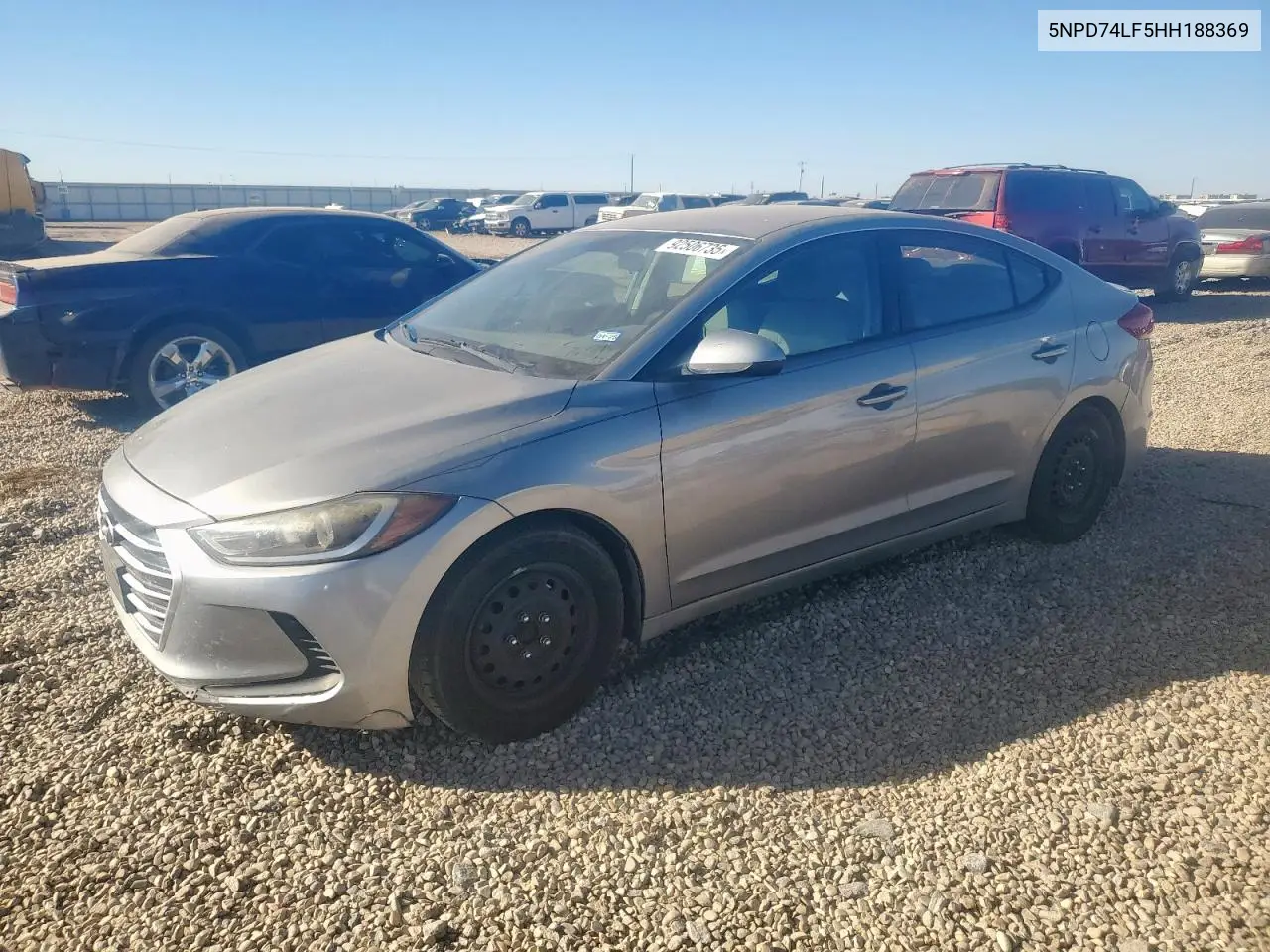 5NPD74LF5HH188369 2017 Hyundai Elantra Se