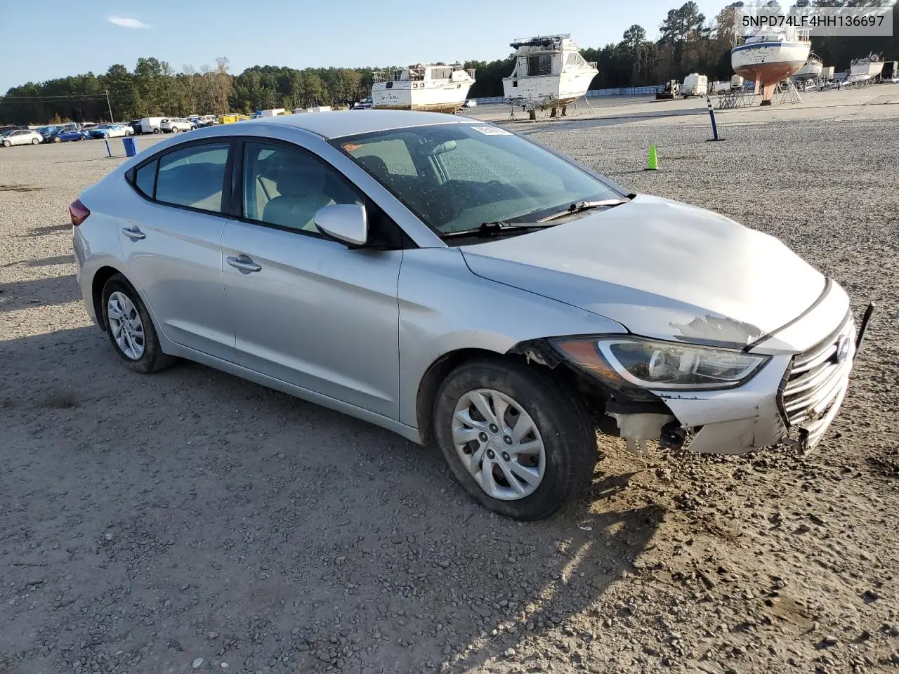 5NPD74LF4HH136697 2017 Hyundai Elantra Se