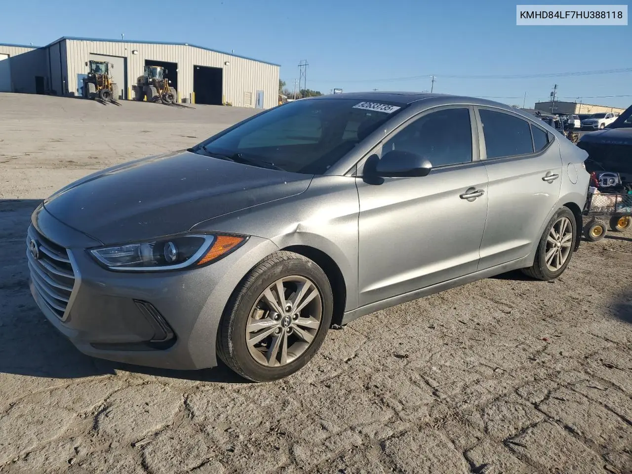 KMHD84LF7HU388118 2017 Hyundai Elantra Se