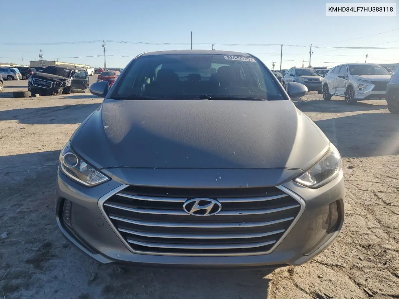 KMHD84LF7HU388118 2017 Hyundai Elantra Se