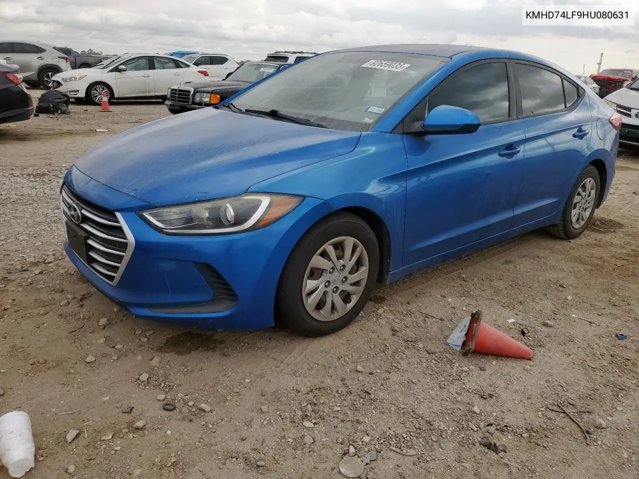 KMHD74LF9HU080631 2017 Hyundai Elantra Se