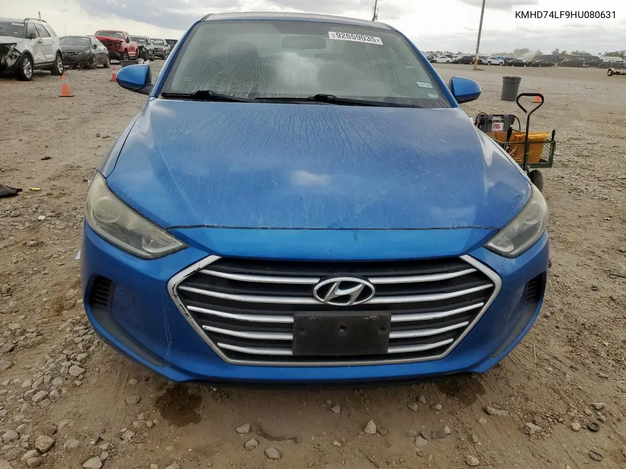 KMHD74LF9HU080631 2017 Hyundai Elantra Se