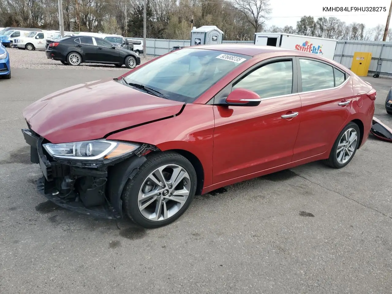 KMHD84LF9HU328275 2017 Hyundai Elantra Se