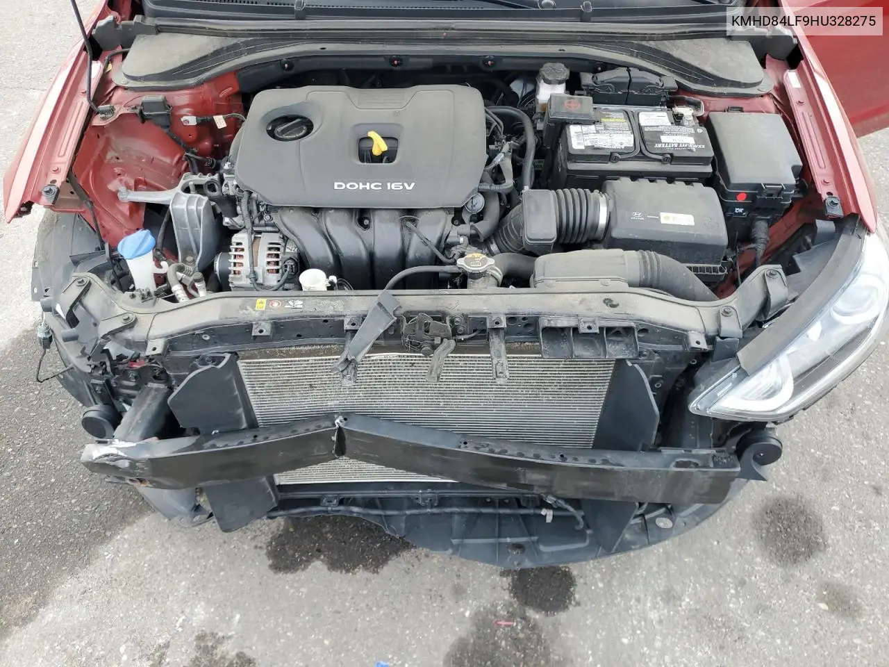 KMHD84LF9HU328275 2017 Hyundai Elantra Se