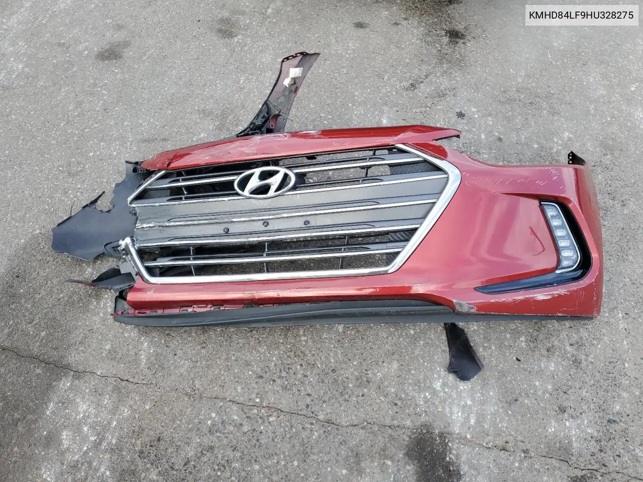 KMHD84LF9HU328275 2017 Hyundai Elantra Se
