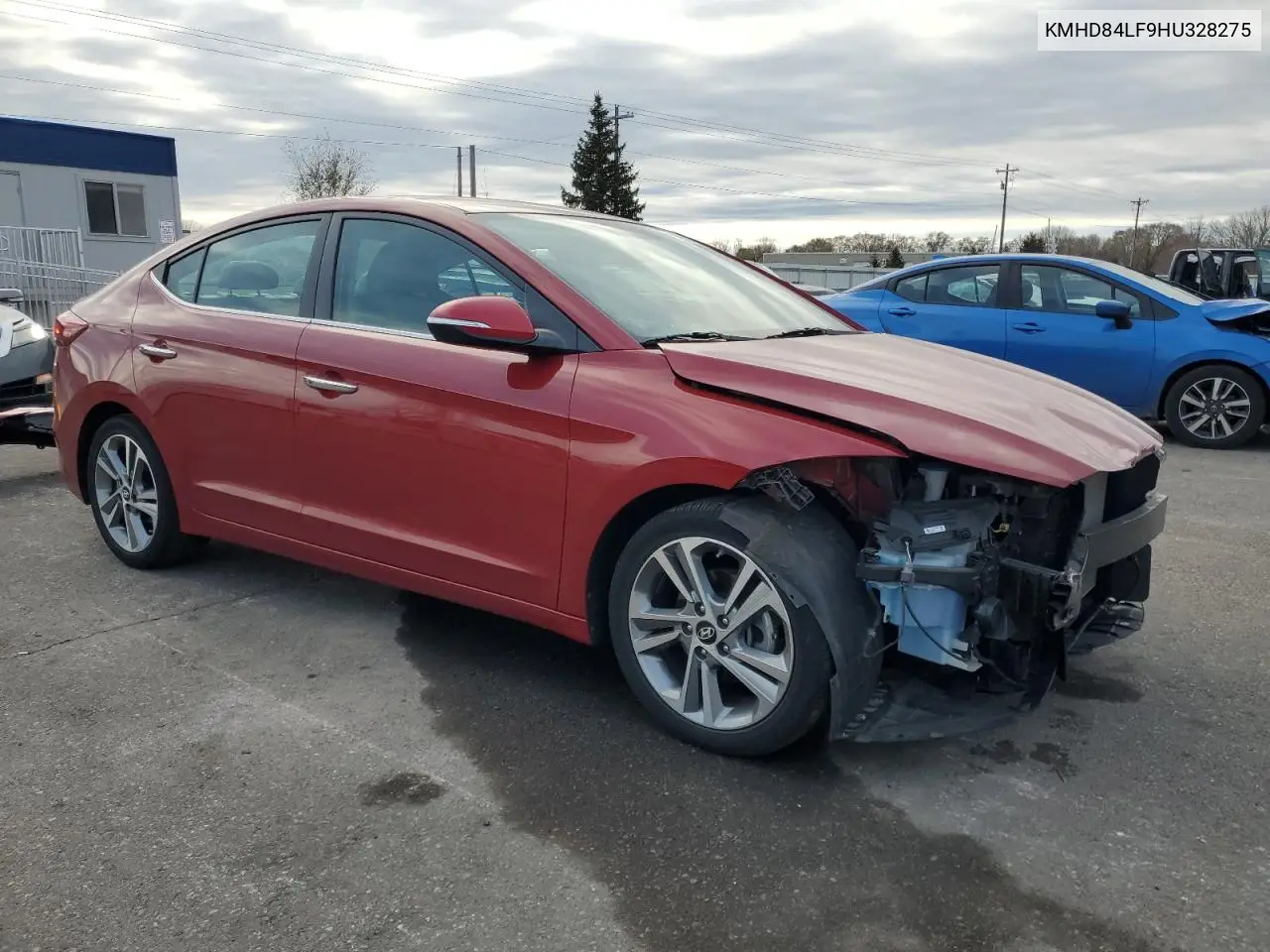 KMHD84LF9HU328275 2017 Hyundai Elantra Se