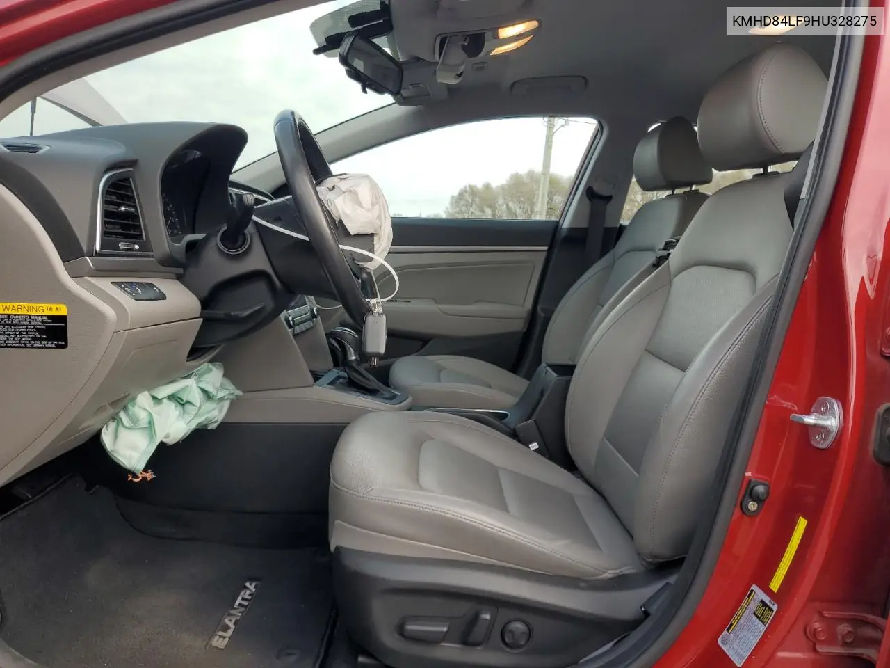 KMHD84LF9HU328275 2017 Hyundai Elantra Se