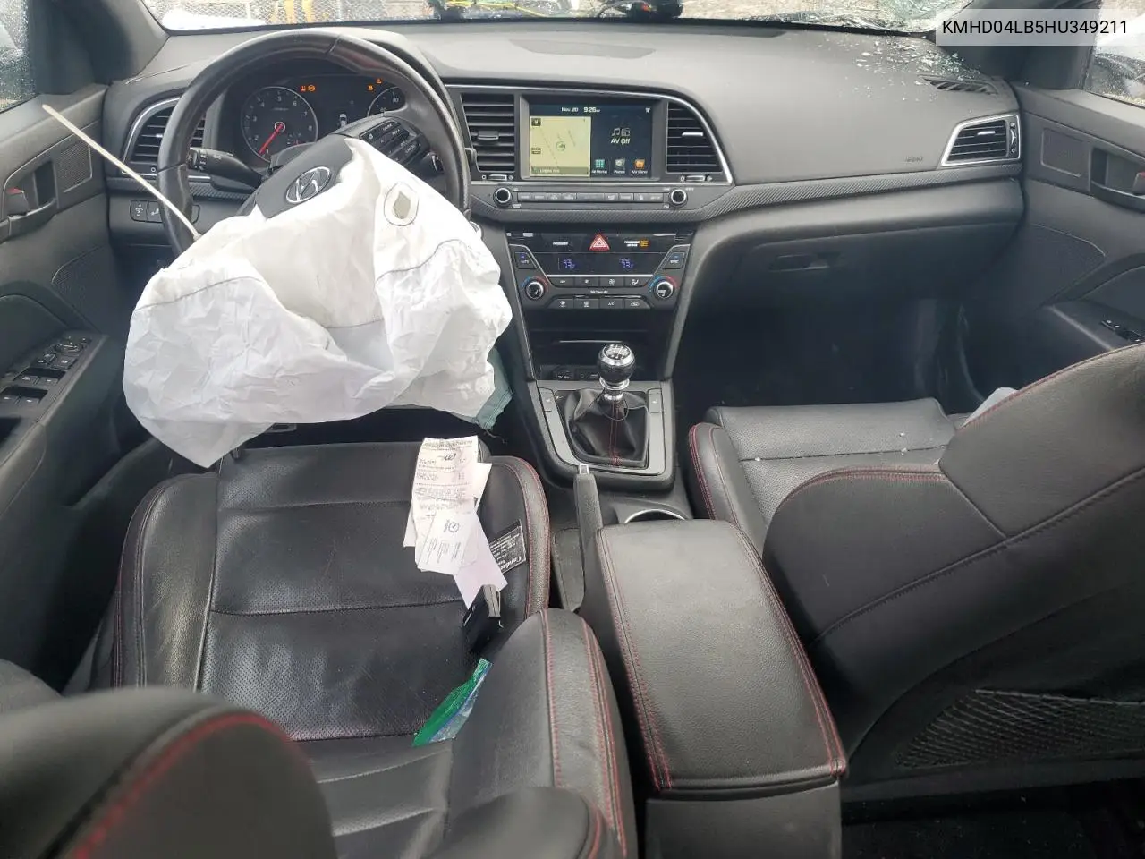 KMHD04LB5HU349211 2017 Hyundai Elantra Sport