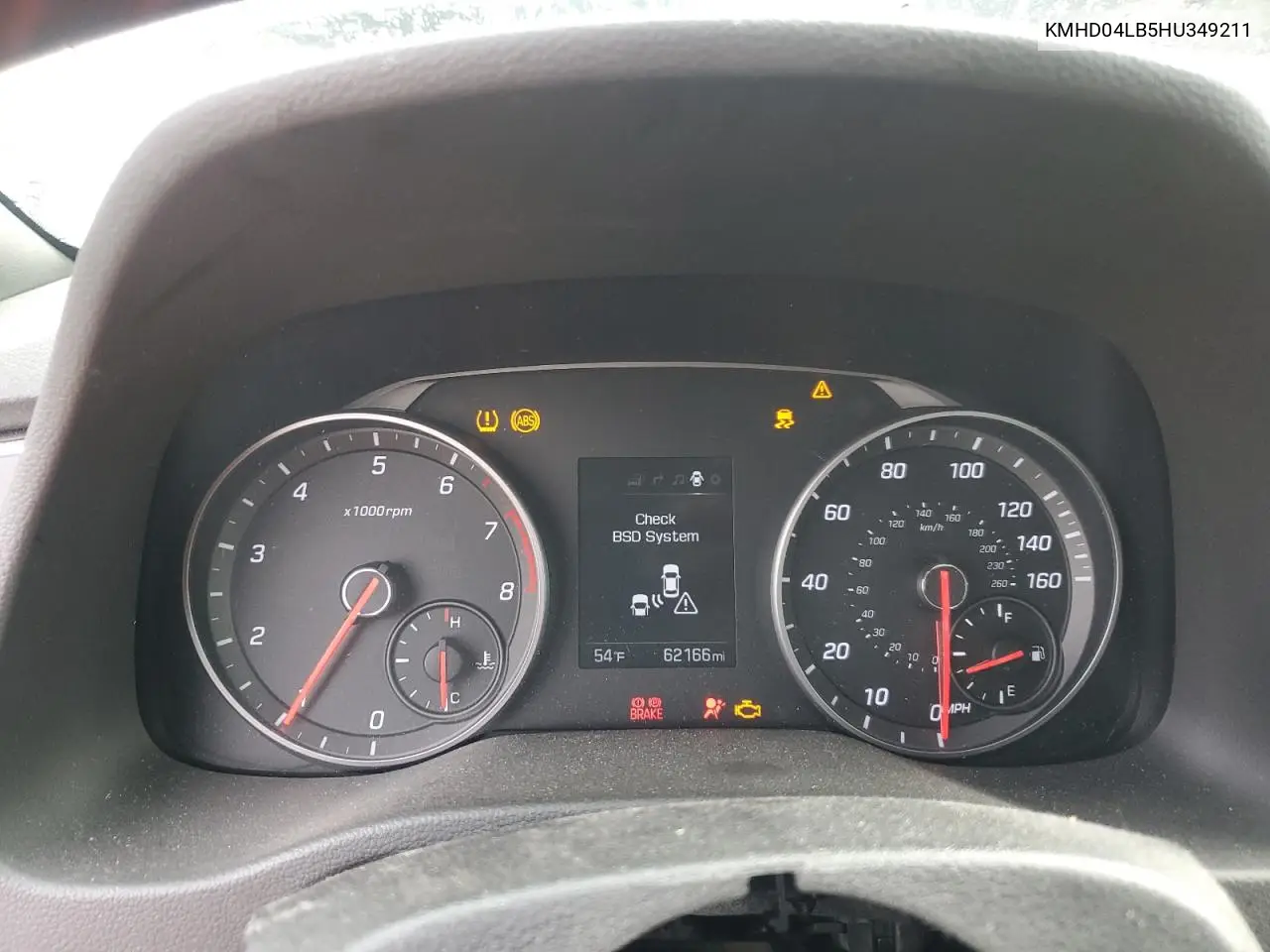 KMHD04LB5HU349211 2017 Hyundai Elantra Sport