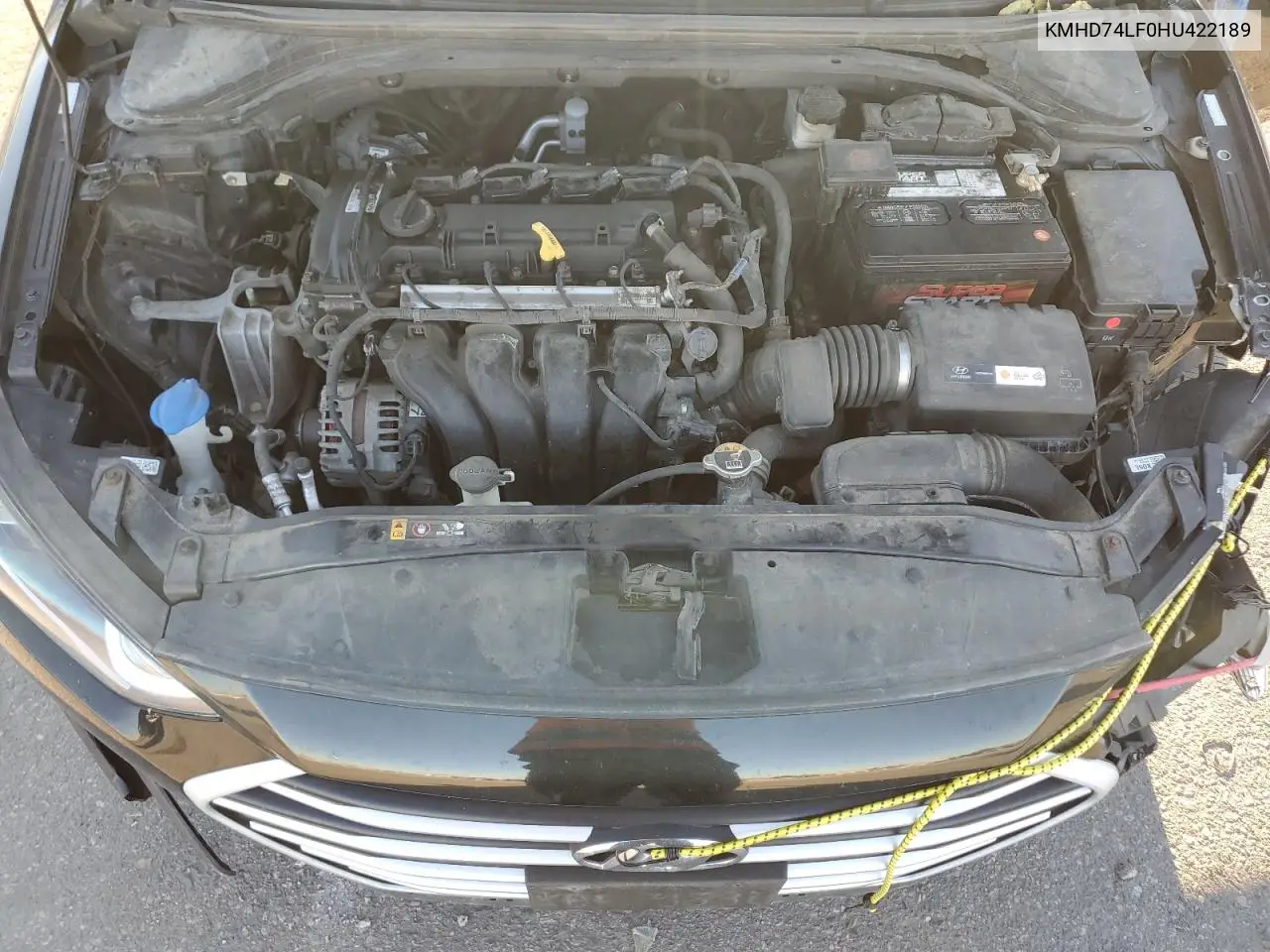 KMHD74LF0HU422189 2017 Hyundai Elantra Se