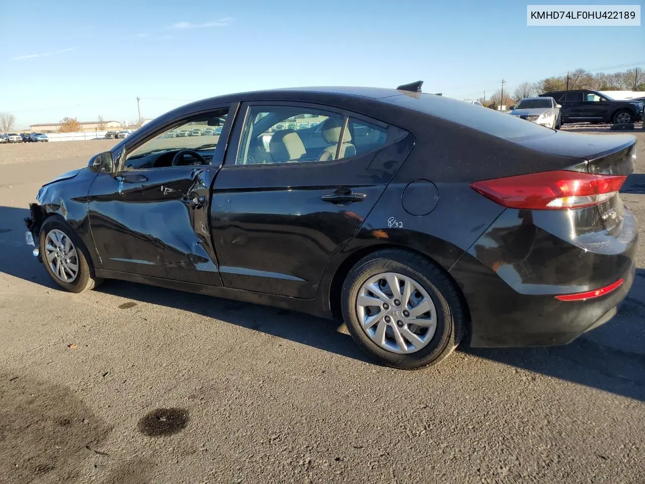 KMHD74LF0HU422189 2017 Hyundai Elantra Se
