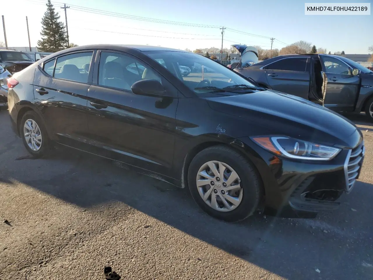 KMHD74LF0HU422189 2017 Hyundai Elantra Se