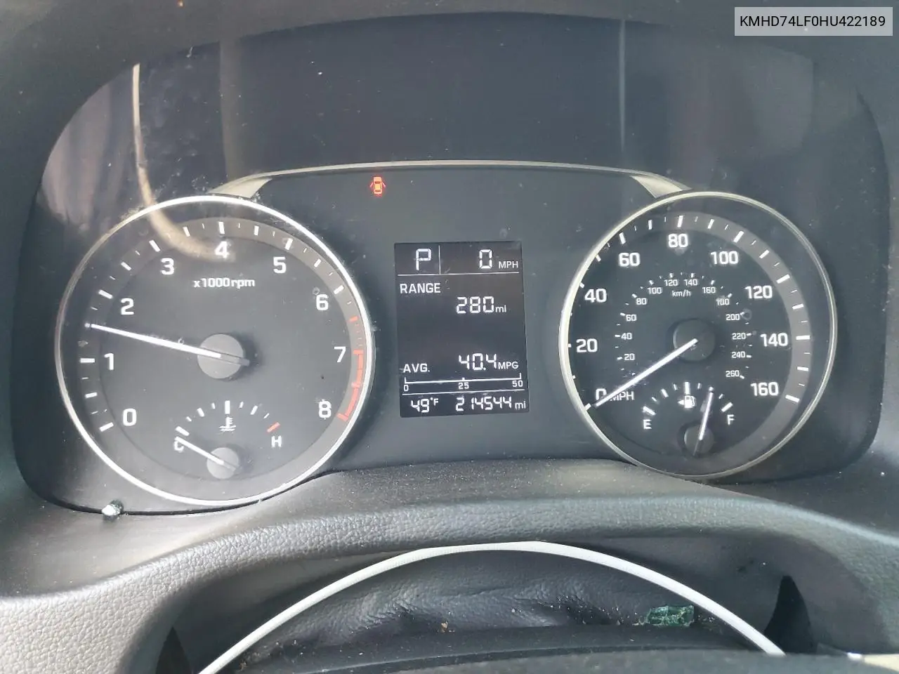 KMHD74LF0HU422189 2017 Hyundai Elantra Se