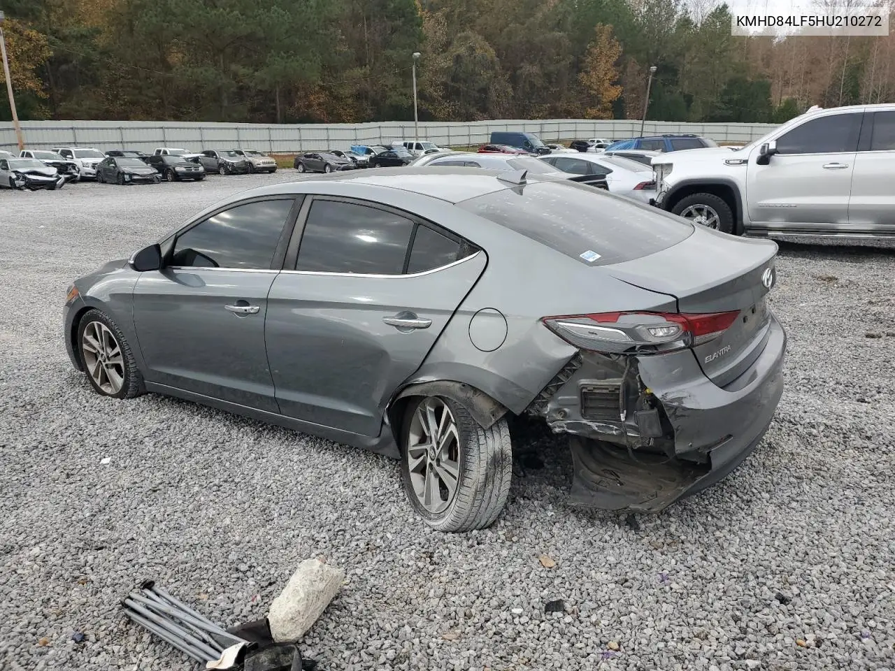 KMHD84LF5HU210272 2017 Hyundai Elantra Se