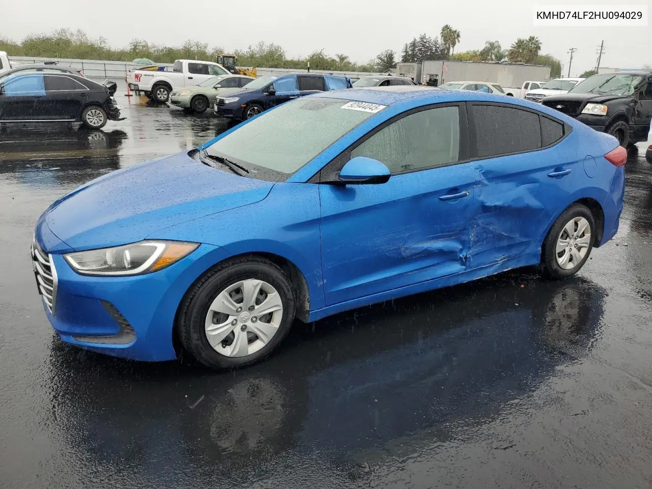 KMHD74LF2HU094029 2017 Hyundai Elantra Se