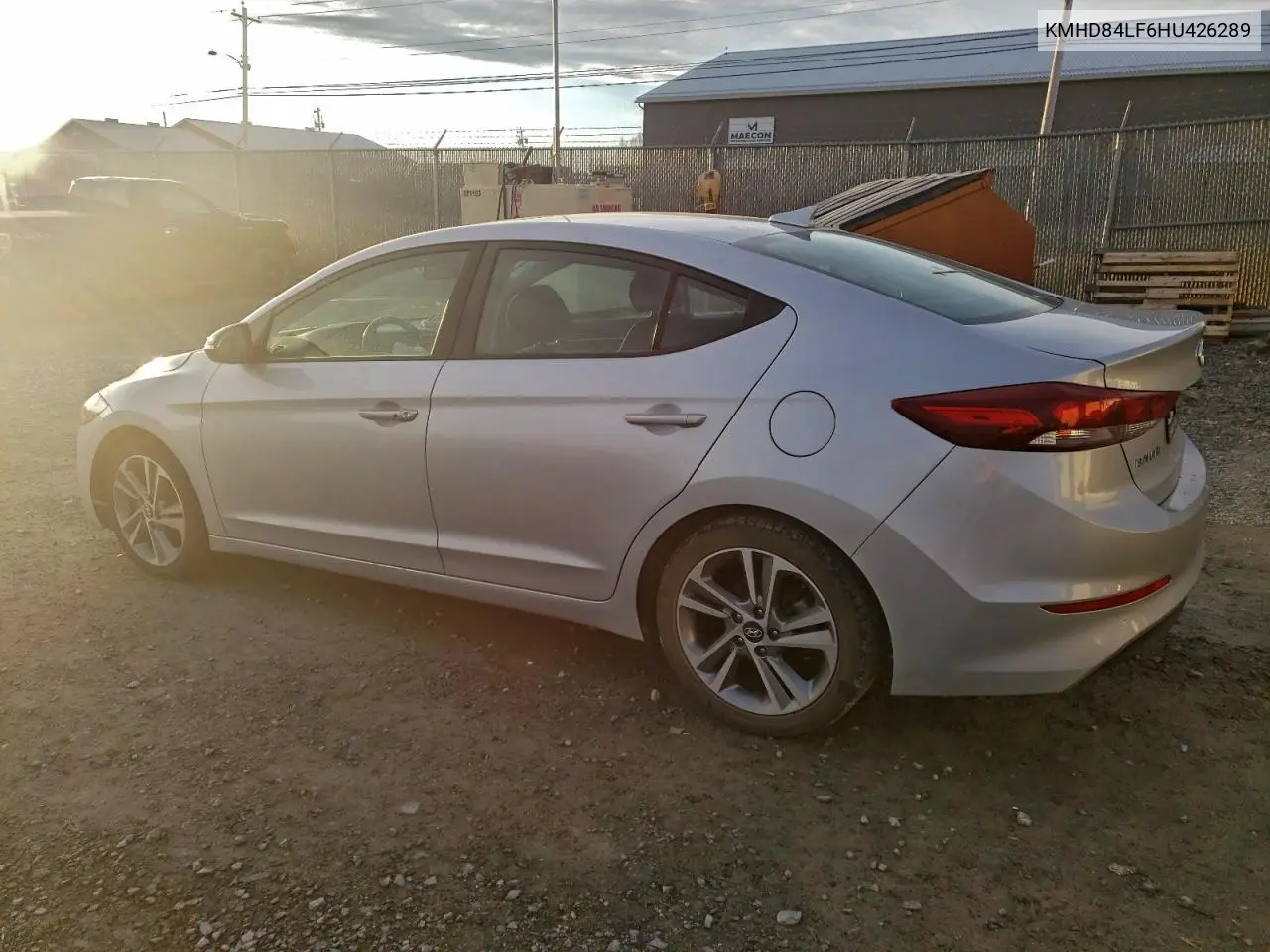 KMHD84LF6HU426289 2017 Hyundai Elantra Se